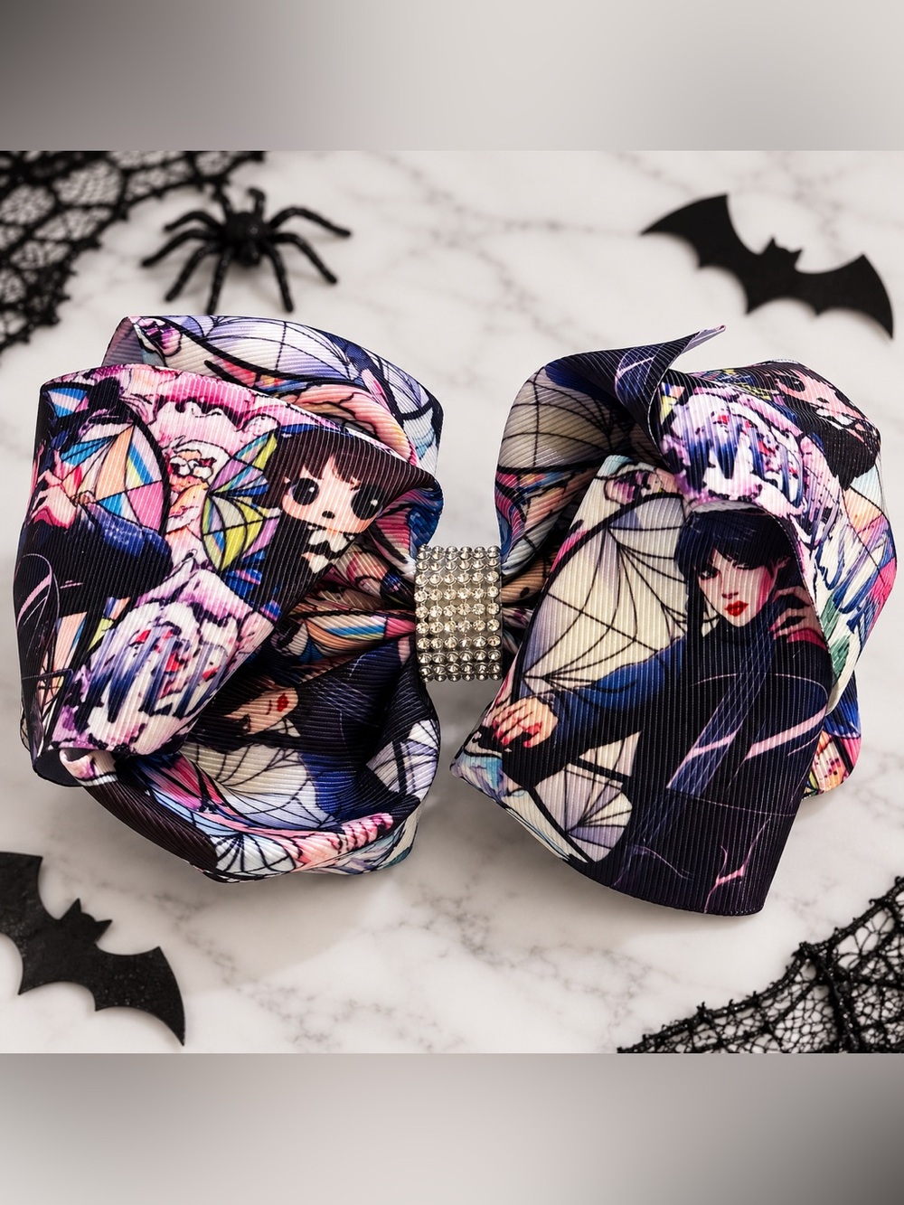 Wednesday Anime Character Bow Hair Clip